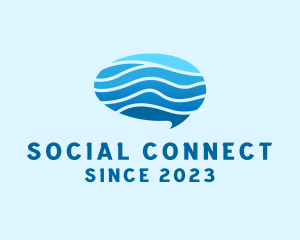 Social - Brain Social Chat logo design