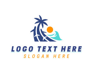 Logistics - Travel Airplane Flight logo design