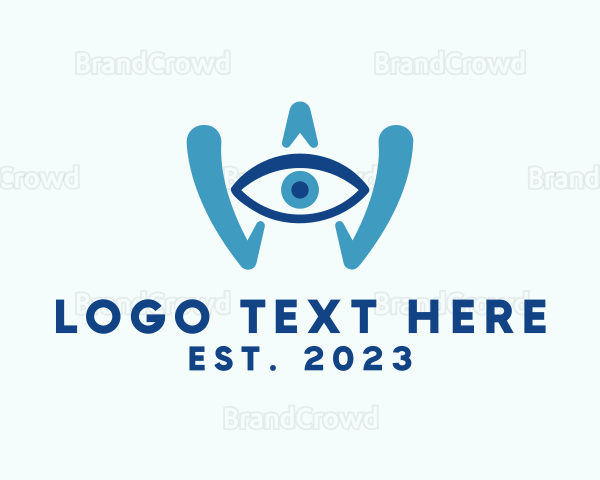 Eye Clinic Letter W Logo