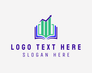 Letter Ct - Stock Market Book logo design
