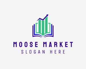 Stock Market Book  logo design