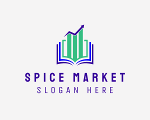 Stock Market Book  logo design