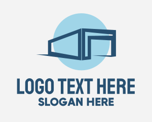 Container Home - Storage Warehouse Property logo design