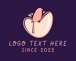 Dating Site - Bird Heart Valentine logo design