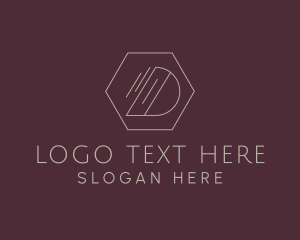 Hexagon - Fashion Brand Letter D logo design