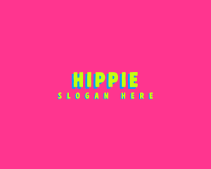 Neon Pop Hipster logo design