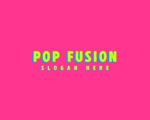 Pop - Neon Pop Hipster logo design