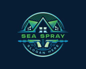  Sanitation Pressure Wash logo design