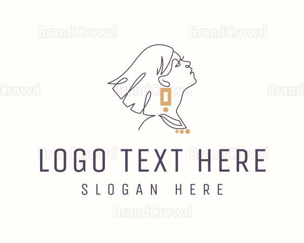 Luxury Feminine Jewelry Logo