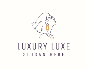 Luxury Feminine Jewelry logo design