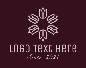 Event Styling - Tulip Flower Wreath logo design