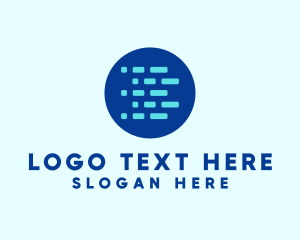 Database - Digital Pixel Letter B logo design