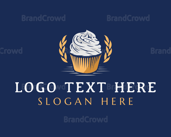 Sweet Cupcake Dessert Logo