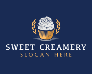 Sweet Cupcake Dessert logo design