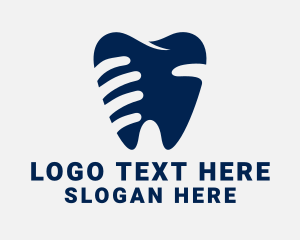 Tooth Dentist Hand Logo