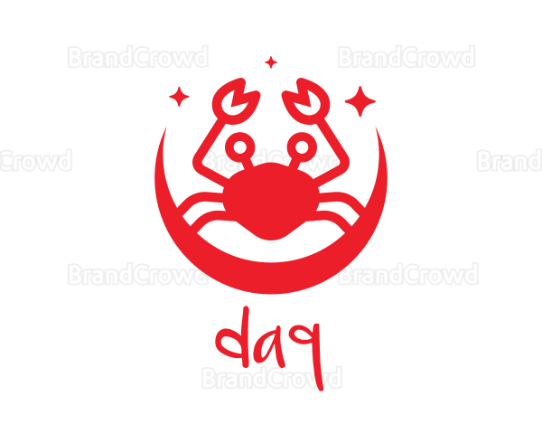 Red Moon Crab Logo