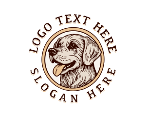 Hand Drawn - Labrador Puppy Dog logo design