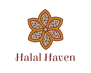 Islamic - Brown Autumn Flower logo design