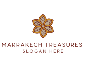 Morocco - Brown Autumn Flower logo design