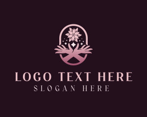 Decorator - Hands Flower Spa logo design