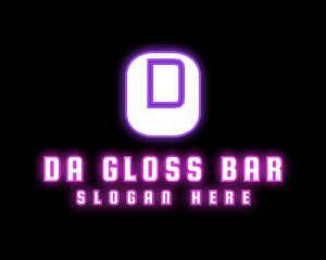 Neon Light Bar logo design