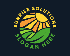 Sunrise - Eco Sunrise Field logo design