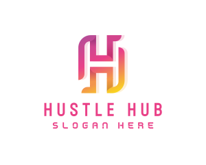 Tech Startup Letter H logo design