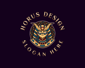 Horus Pharaoh God logo design