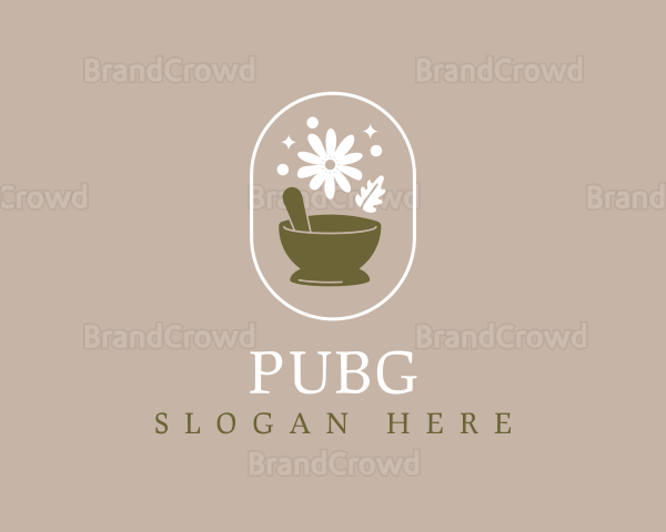 Elegant Potpourri Mortar Pestle Logo