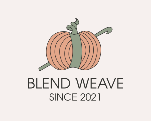 Interweave - Squash Yarn Ball logo design
