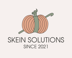 Squash Yarn Ball  logo design