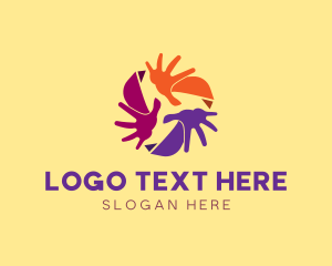 Togetherness - Charity Recycling Hands logo design