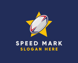 Rugby Ball Star logo design