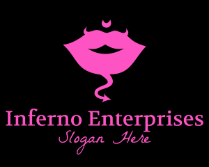 Evil Sexy Lips  logo design