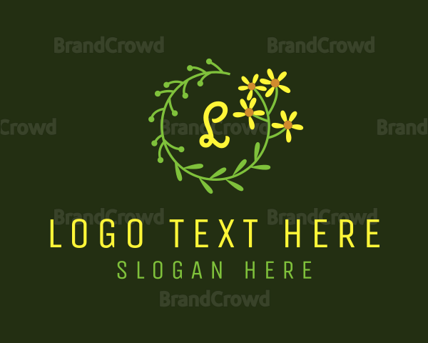 Ornamental Flower Beauty Logo