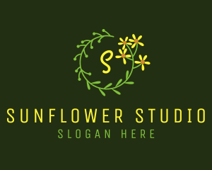 Sunflower - Ornamental Sunflower Beauty logo design