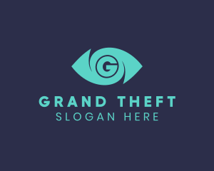 Surveillance Eye Letter G logo design