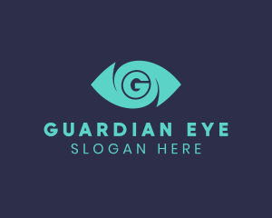 Surveillance Eye Letter G logo design