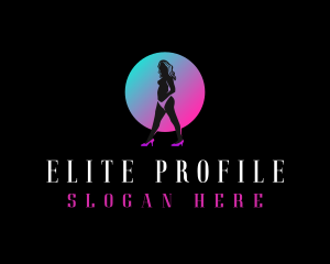 Profile - Naught Sexy Woman logo design