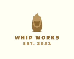 Whipped Cream Cup logo design