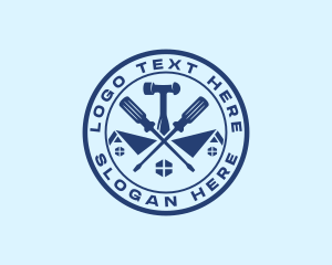 Emblem - Contractor Construction Tools logo design