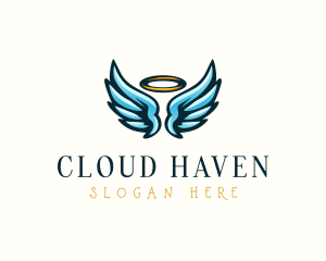 Heaven - Heaven Halo Wings logo design