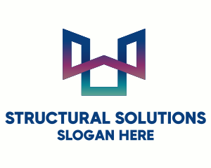 Structural - Gradient Real Estate App logo design