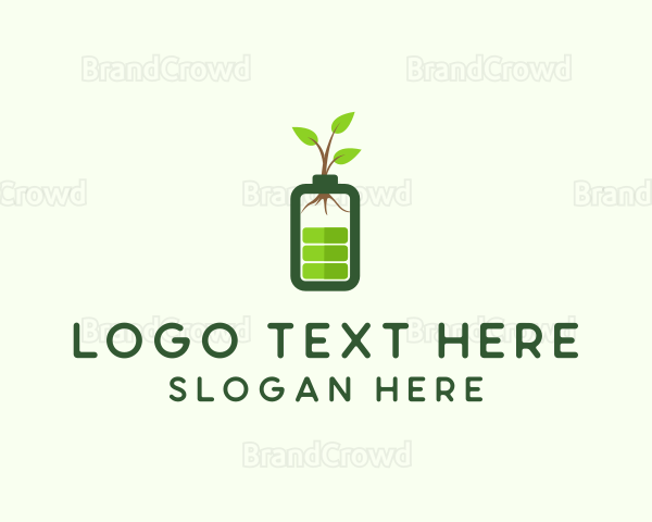 Eco Charging Battery Logo