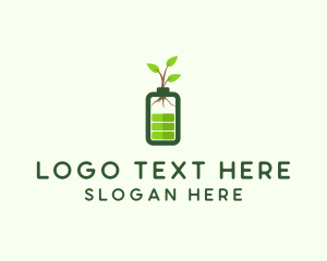 Digital - Eco Charging Battery logo design