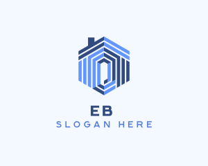 Office - Residential Construction Hexagon logo design