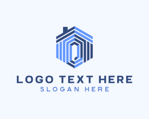 Establishment - Residential Construction Hexagon logo design