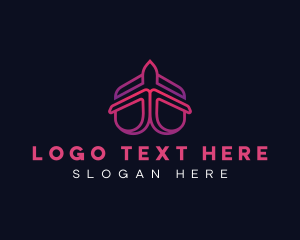 Travel - Airplane Trip Travel logo design