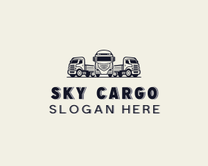 Truck Logistic Cargo logo design