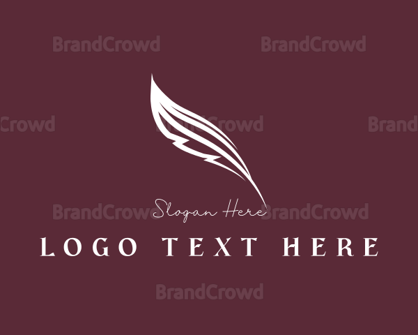 Writer Feather Quill Logo